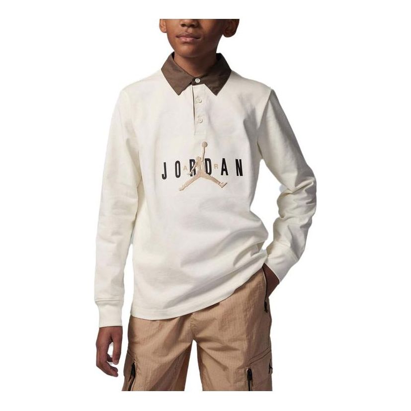 (GS) Air Jordan Essentials Rugby Top 'Beige' FJ5782-133