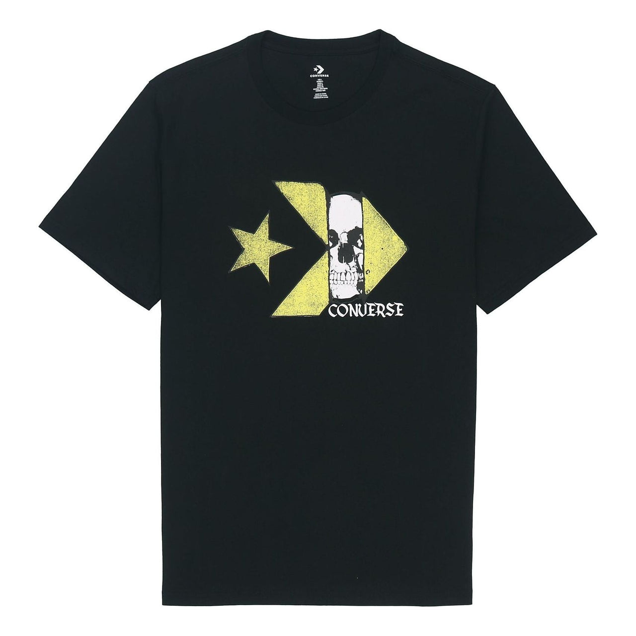 Converse Chuck Taylor Skull Logo Short Sleeve T-Shirt 'Black' 10019893-A01