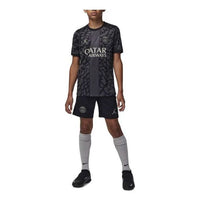 (GS) Air Jordan Paris SaintGermain FC 23/24 Third Stadium Jersey 'Black' DX9852-069