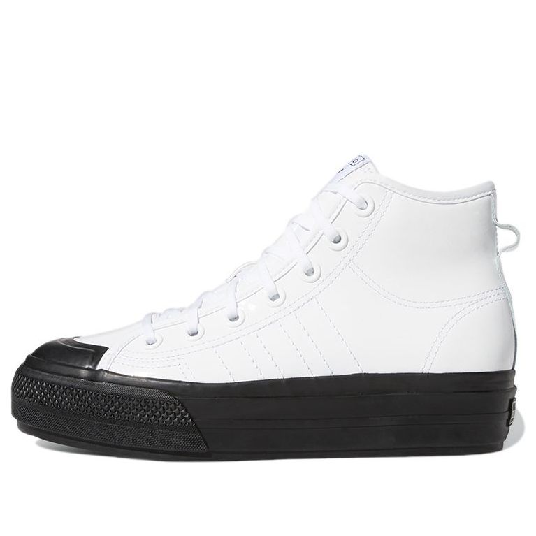 (WMNS) adidas Nizza RF Platform Mid 'White Black' FY7606