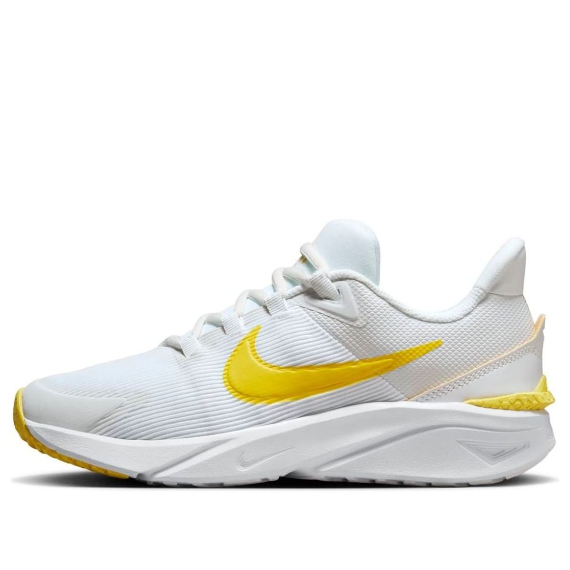 (GS) Nike Star Runner 4 'White Yellow' DX7615-101