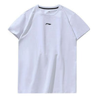 Li-Ning Chest Logo Casual Sports Round Neck Short Sleeve 'White' AHSN319-1