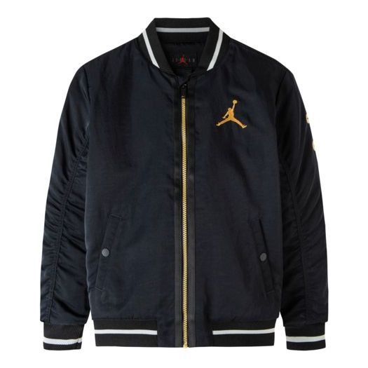 (GS) Air Jordan Legacy 2 Bomber Jacket 'Black' JD2212006PS-002