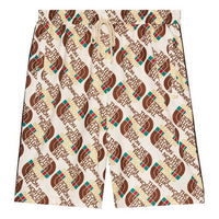 Men's Gucci x THE NORTH FACE Crossover SS21 Webbing Printing Plain Weave Knit Shorts Ivory 651333-XJDCE-9141