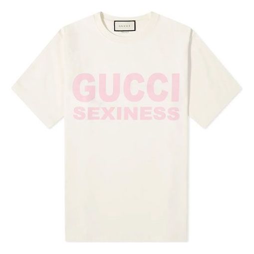 (WMNS) Gucci Sexiness Large Letter Printed For Men Yellow 616036-XJCK1-9221