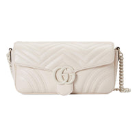 (WMNS) Gucci GG Marmont Matelasse Shoulder Bag 'White' 734814-DAAAI-9022