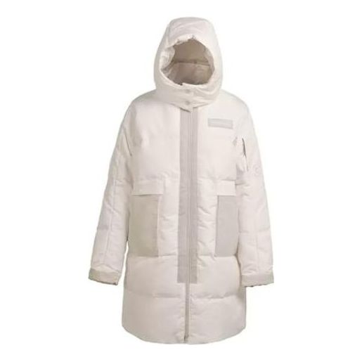 (WMNS) Converse Counter Climate Long Down Jacket 'Beige' 10023725-A01