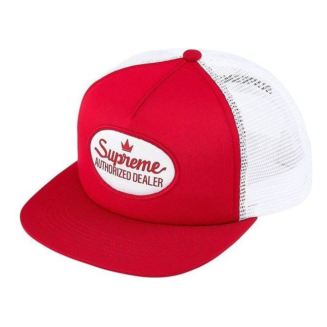 Supreme Authorized Mesh Back 5-Panel Cap 'Red White' SUP-FW21-004