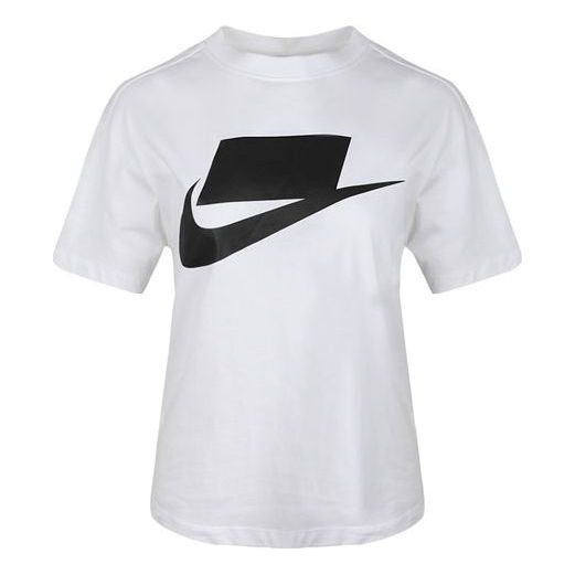 (WMNS) Nike Sportswear Chest Classic Large Logo Short Sleeve White AH4008-102
