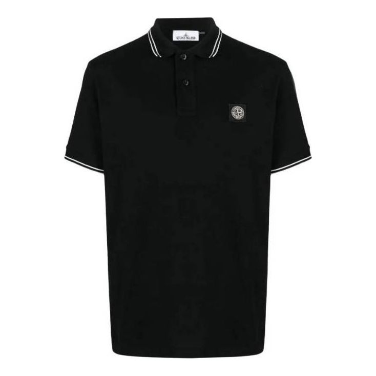 STONE ISLAND Polo Shirt 'Black' 79152SC18-A0029