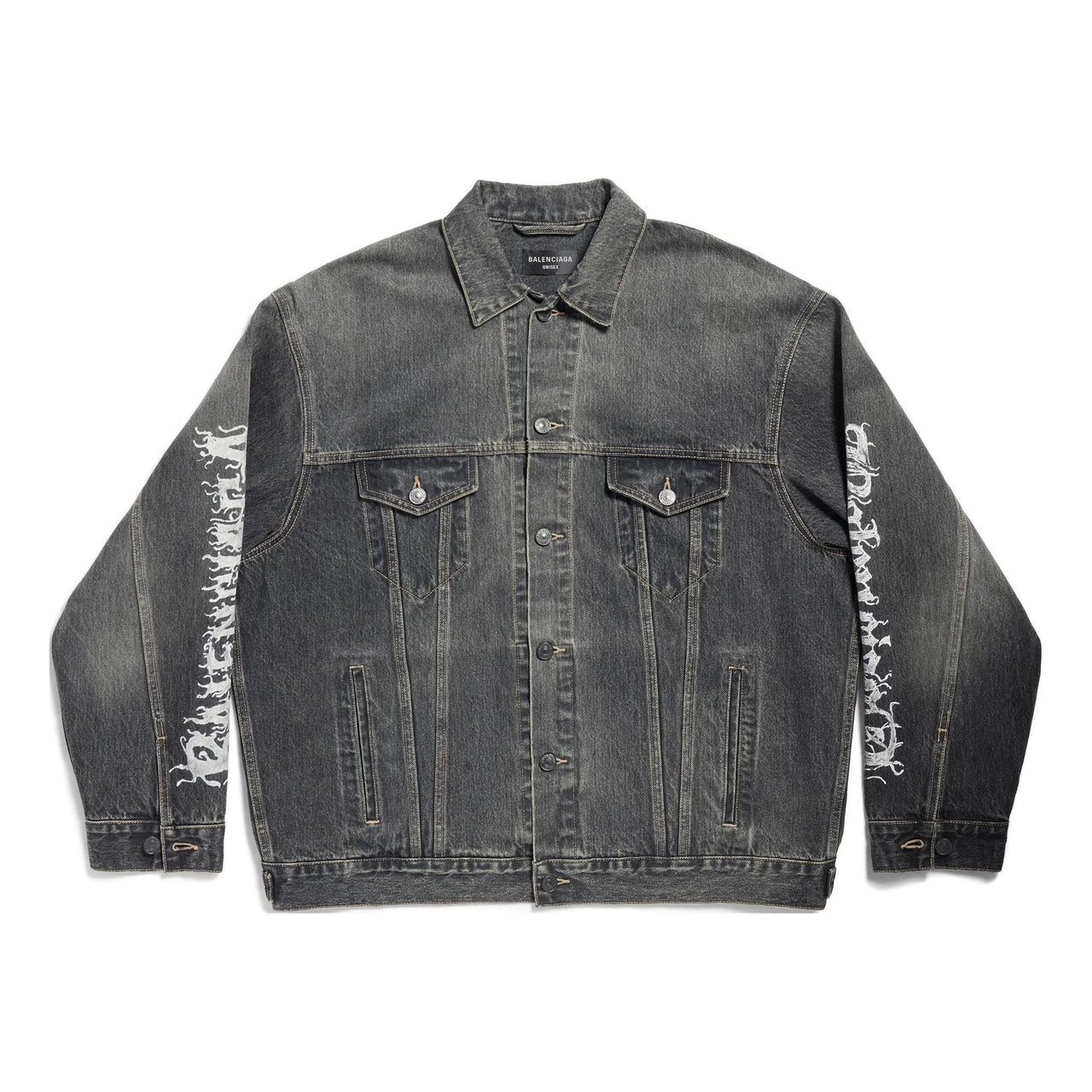 Balenciaga Diy Metal Large Fit Jacket 'Black' 773804TBP473721