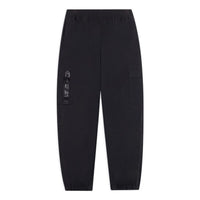 Li-Ning Logo Print Classic Cargo Pants 'Black' AYKS833-2