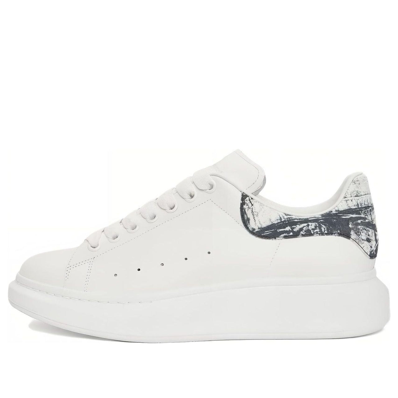 Alexander McQueen Oversized Sneakers 'White with Black Sketch' 782463WIE9P9061