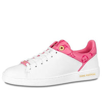(WMNS) LOUIS VUITTON Front Row Sneakers 'White with Pink Monogram' 1AB1VK