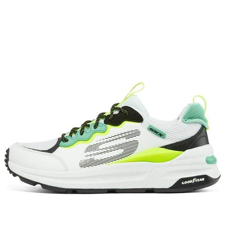 (WMNS) Skechers Global Jogger 'White Blue' 149770-WBLM