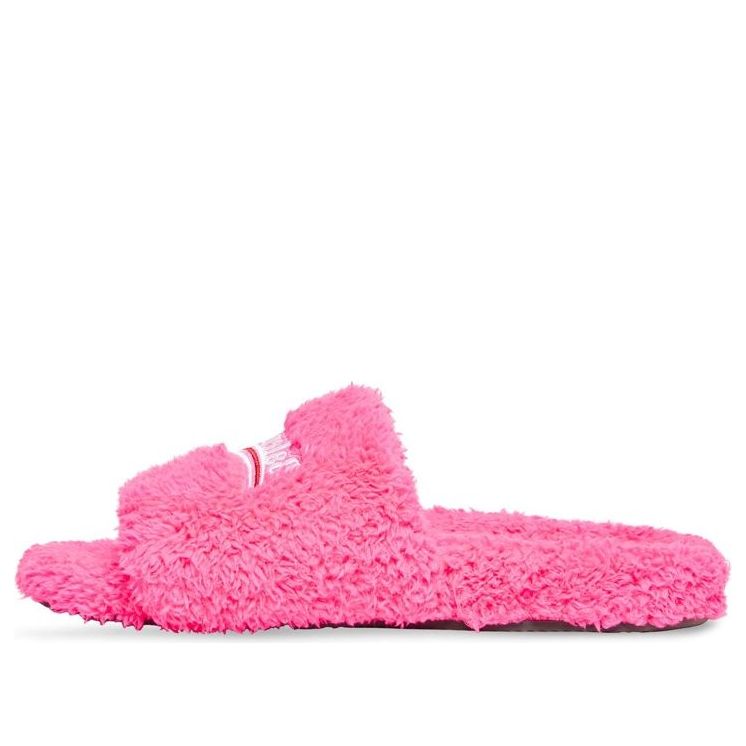 (WMNS) Balenciaga Furry Slides 'Pink' 654261WBDZ05096