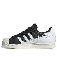 (WMNS) adidas Superstar 'Stitched - Black White' GX3419