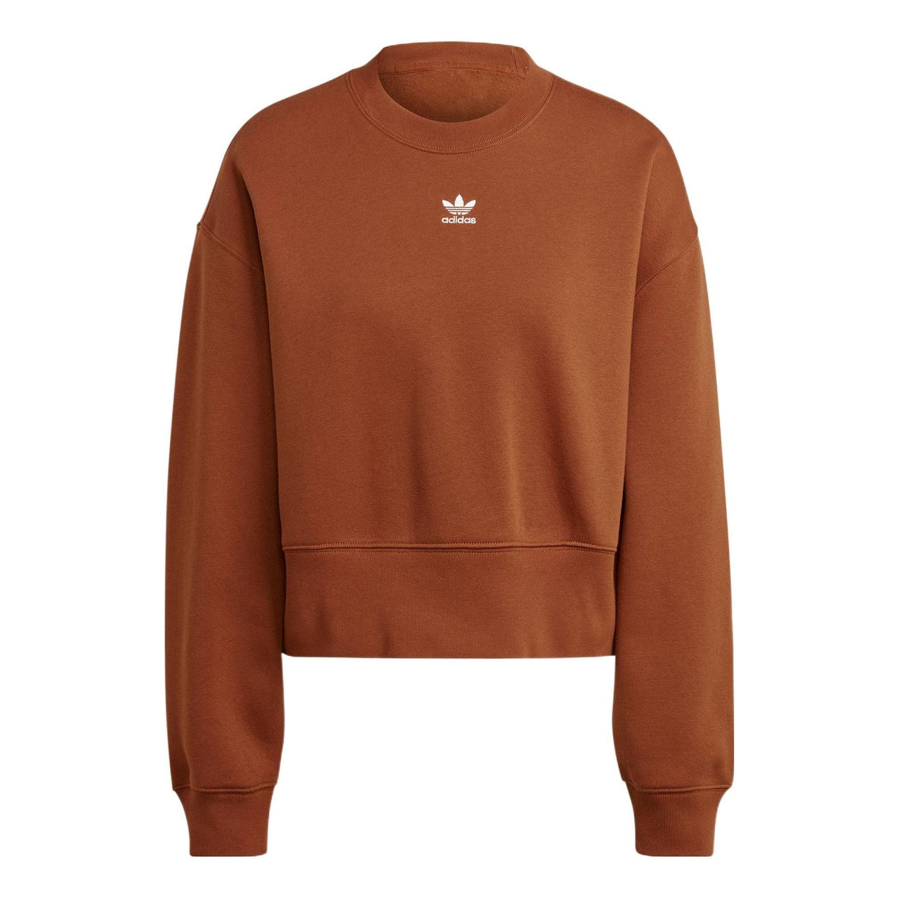 (WMNS) adidas Originals Logo Sweatshirt 'Brown' IK7695