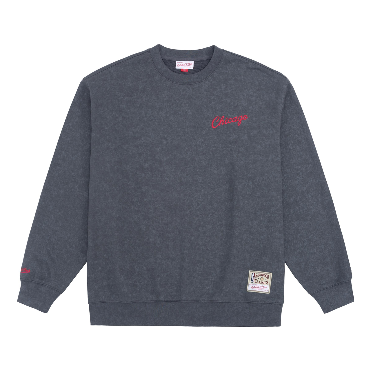 Mitchell & Ness x NBA Chicago Bulls Small Logo Sweatshirt 'Grey' MNJYFWHD23093001