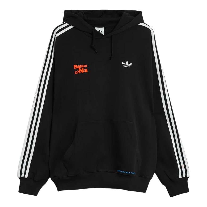 adidas x Bad Bunny DtMF Tour Merch Barcelona Relaxed Hoodie 'Black' LH0426