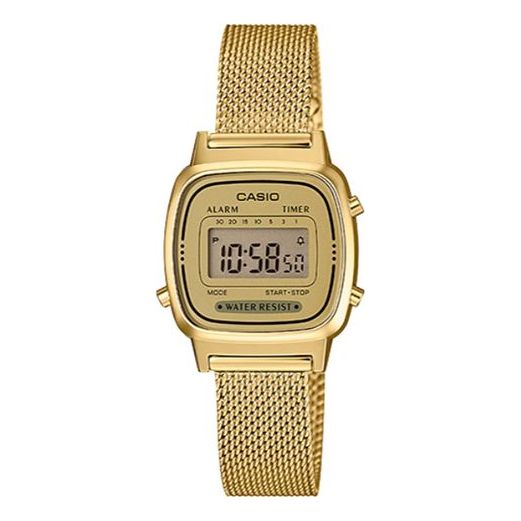 CASIO Waterproof Quartz Unisex Gold Digital LA670WEMY-9