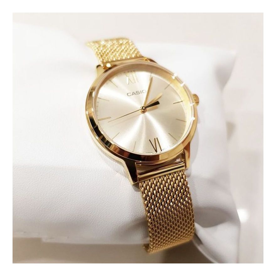 CASIO Waterproof Quartz Gold Analog LTP-E157MG-9A