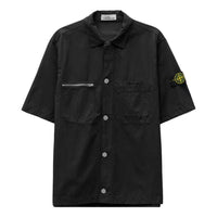 STONE ISLAND Zip Pocket Shirt 'Black' 781511429-V0029