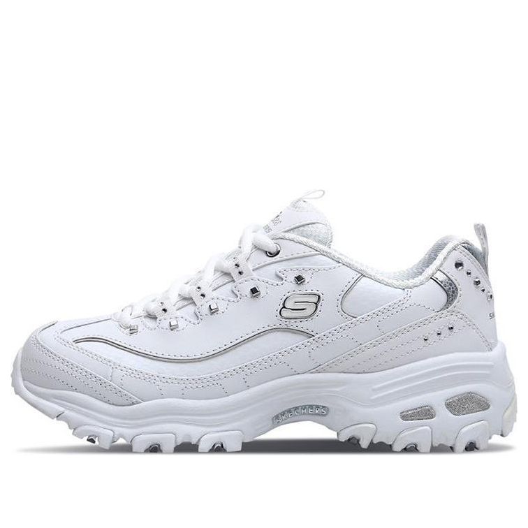 (WMNS) Skechers D lites Silver/White 11979-WSL