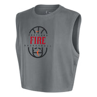 Nike (WMNS) Portland FireWNBA Sleeveless Cropped T-Shirt 'Smoke Grey' IQ8216-084