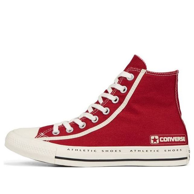 Converse Chuck Taylor All Star Bold Branding High Top 'Red White' 166499C