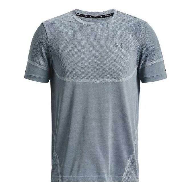 Under Armour Rush Seamless Legacy T-Shirt 'Grey Blue' 1376781-465