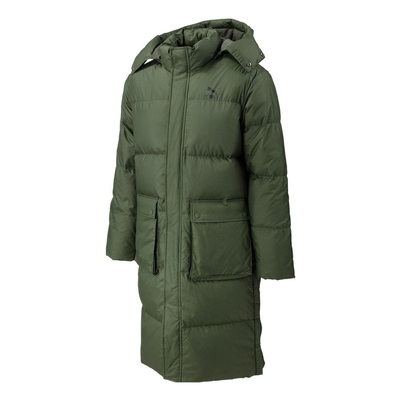 PUMA Teamliga Long Down Coat 'Green' 539572-64