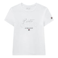 (WMNS) FILA Sports Casual Short Sleeve White T-Shirt F11W028122F-WT