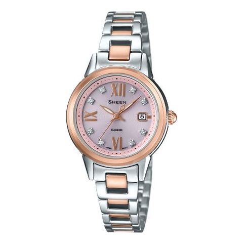 Casio Sheen Casual Business Analog Watch 'Rose Gold Silver Pink' SHE-4522SG-4AUPR-PERSON