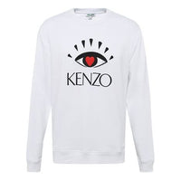 (WMNS) KENZO Embroidery Pure Cotton Swea White F962SW7134X4-01
