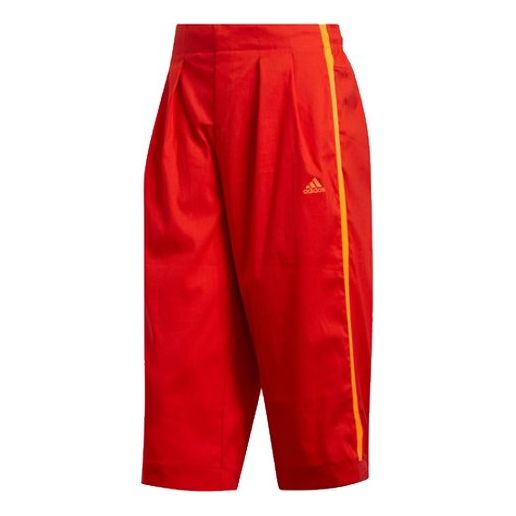 Men's adidas WJ PNT Logo Red Sports Pants/Trousers/Joggers FT2770