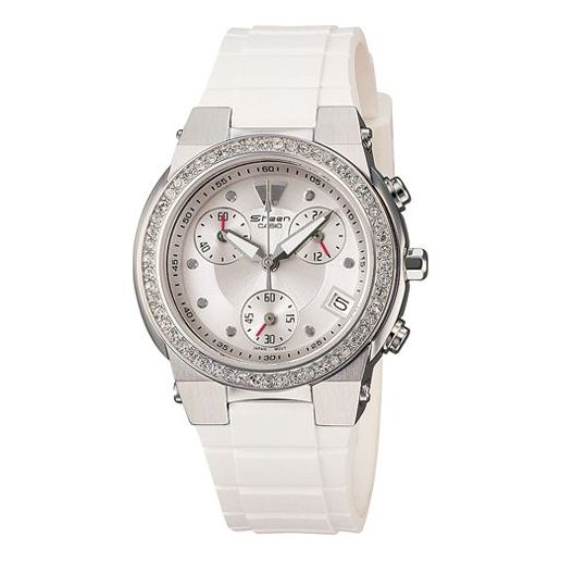 CASIO SHEEN Waterproof White Analog SHN-5500-7ADR