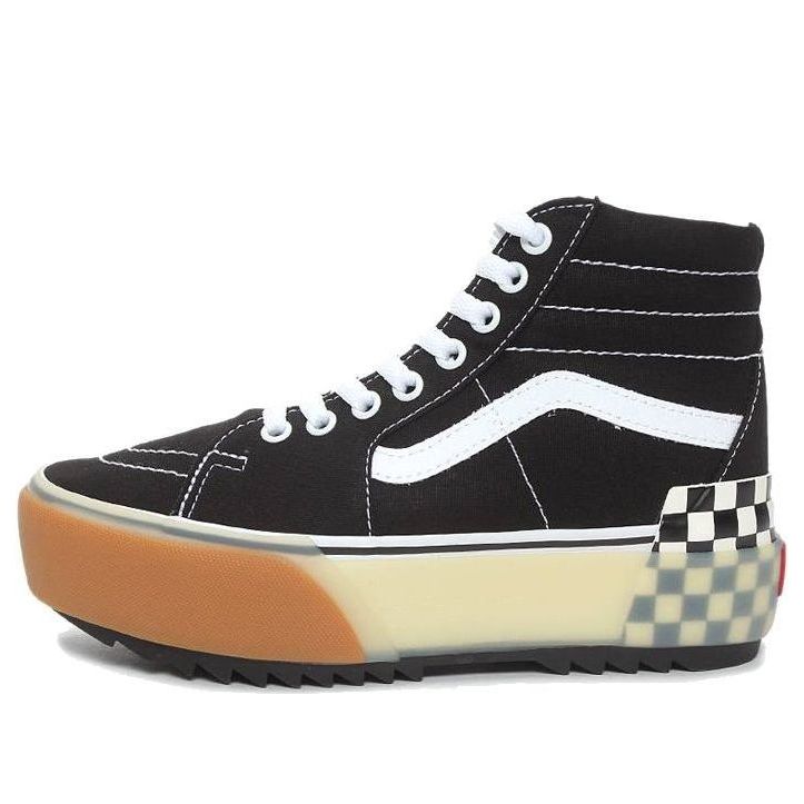 (WMNS) Vans SK8-HI Stacked 'Checkerboard' VN0A4BTW95Y