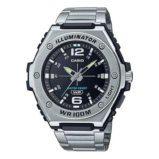 CASIO Quartz Limited Edition Waterproof Stainless Steel Strap Unisex Mens Black Analog MWA-100HD-1A