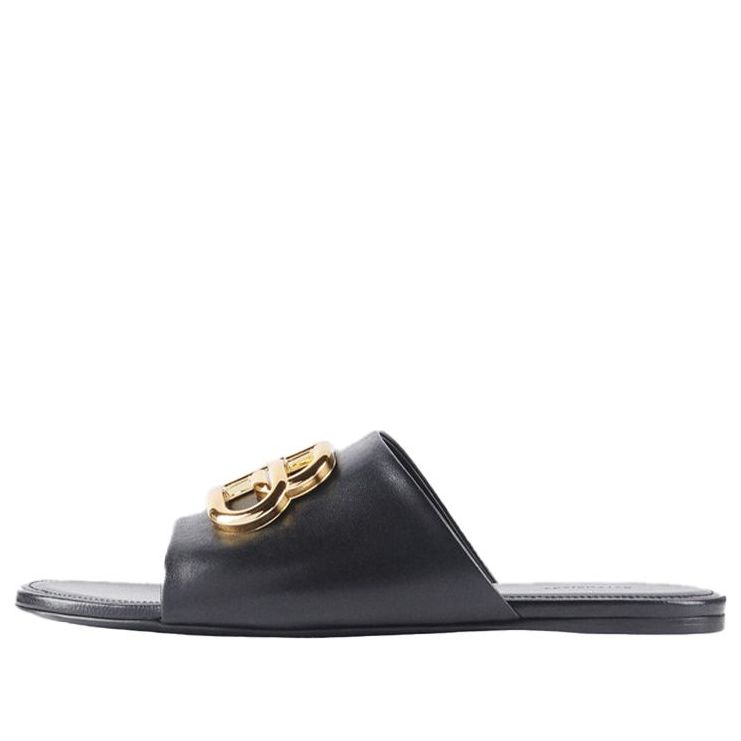 (WMNS) Balenciaga Oval Mules Black 604061WA8F91088