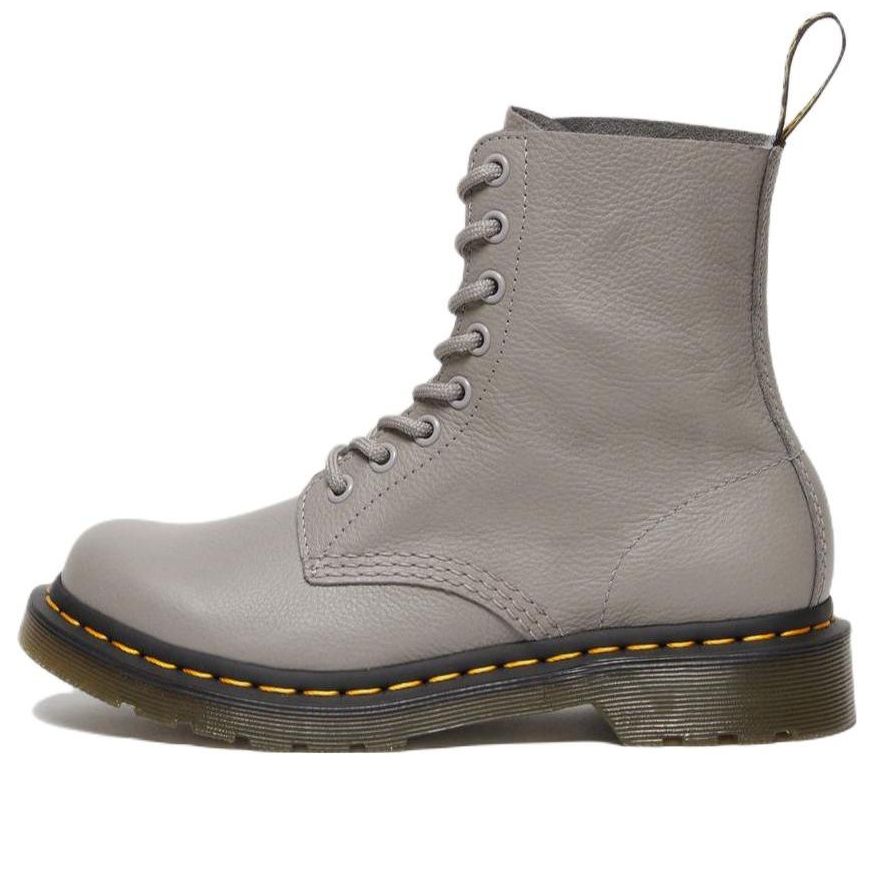 (WMNS) Dr. Martens 1460 Pascal Virginia Leather Boots 'Grey' 27641076