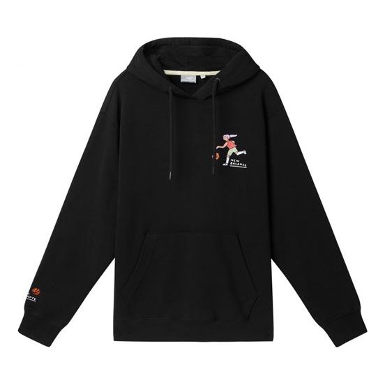 (WMNS) New Balance x Zero Per Zero Basketball Printed Hoodie 'Black' NCA47112-BK