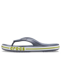 Crocs Bayaband Flip Non-Slip Wear-Resistant Casual Gray Green Slippers 'Grey Green' 205393-0A3