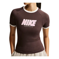 (WMNS) Nike Sportswear Fitted T-Shirt 'Baroque Brown Sail' IV5750-237