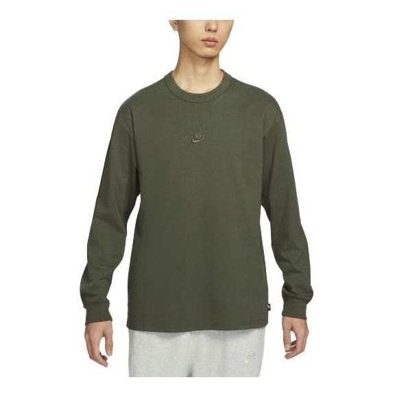 Nike Sportswear Premium Essentials Long-Sleeve T-Shirt 'Green' DO7391-325