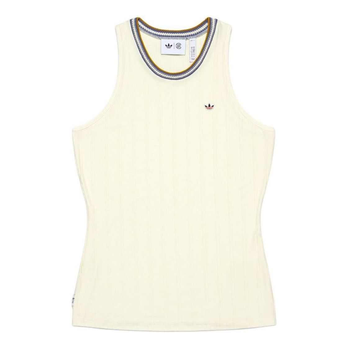 adidas x Clot Rib Tank Top by Edison Chen 'Beige' IS6990