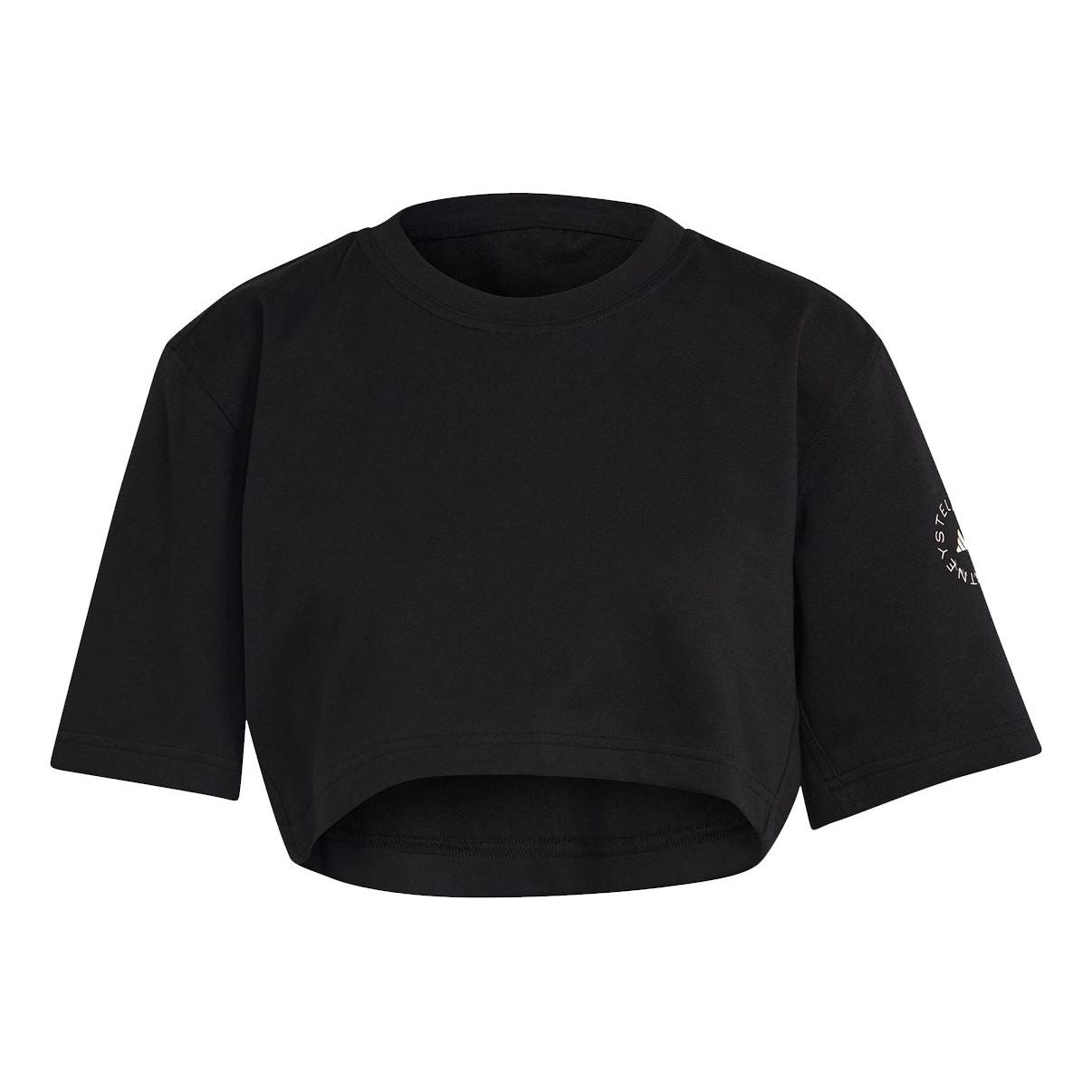 (WMNS) adidas by Stella McCartney Future Playground Cropped T-Shirt 'Black' GL7340