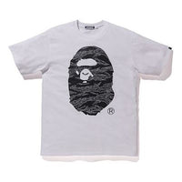 A BATHING APE x Undefeated Ape head Tee 'White Grey' BAPE-18FW-001