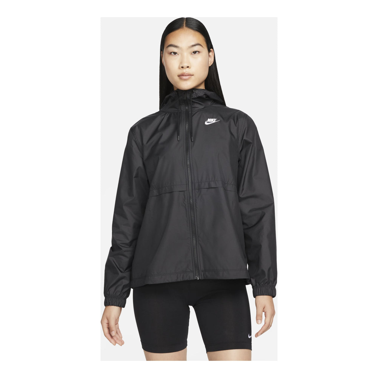 (WMNS) Nike Sportswear Essential Repel Woven Jacket Asia Sizing 'Black' DM6180-010