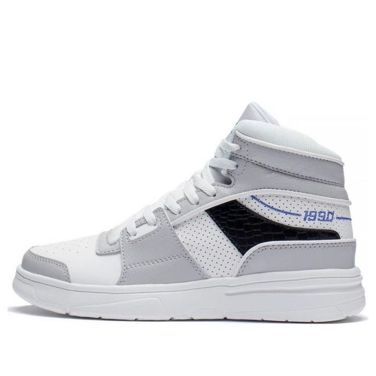 (WMNS) Li-Ning WeiWu High Top Shoes 'White Grey' ABCS098-1